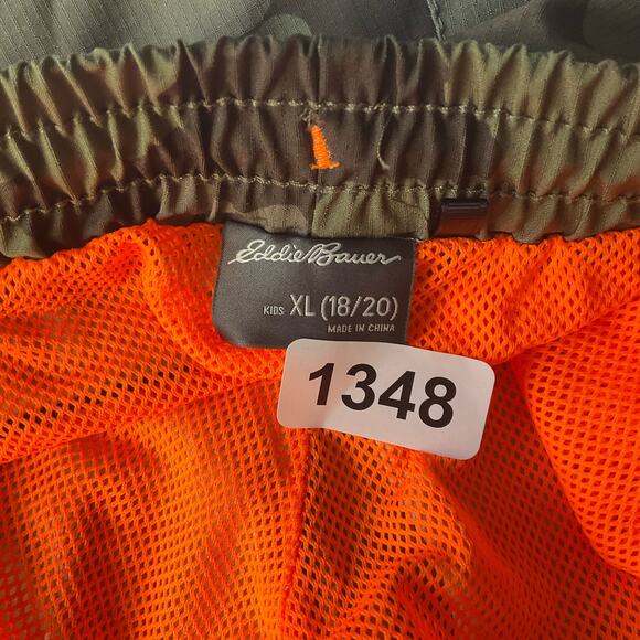 Eddie Bauer Boys Swimming Trunks size XL (18/20), Camo Green - Picture 8 of 11